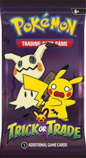 Pokemon Trick Or Trade pack ( 3 cards per pack)