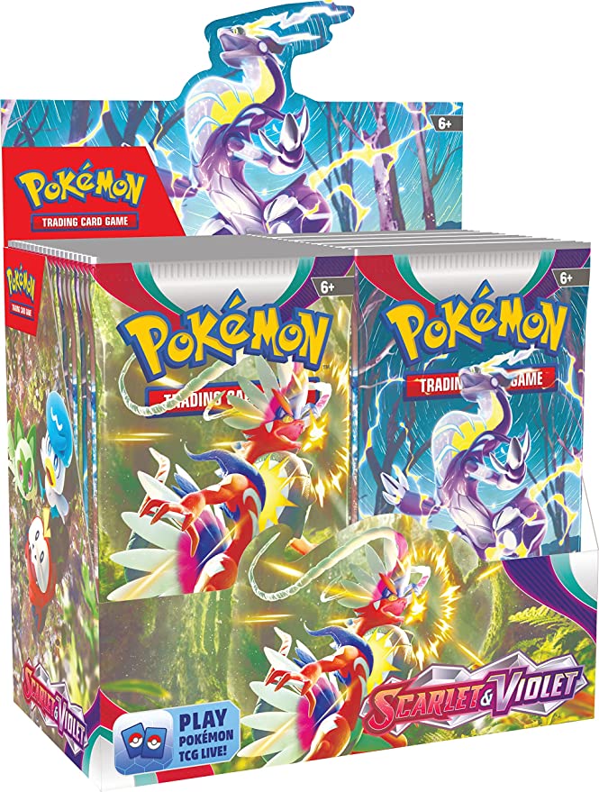 Pokemon Scarlet and Violet Booster Box (36 packs per box, 10 cards per pack)