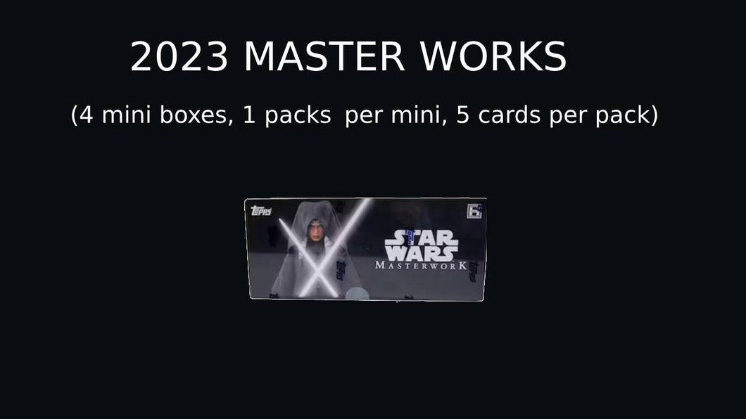 2023 Masterwork (4 mini boxes, 1 packs per mini, 5 cards per pack)