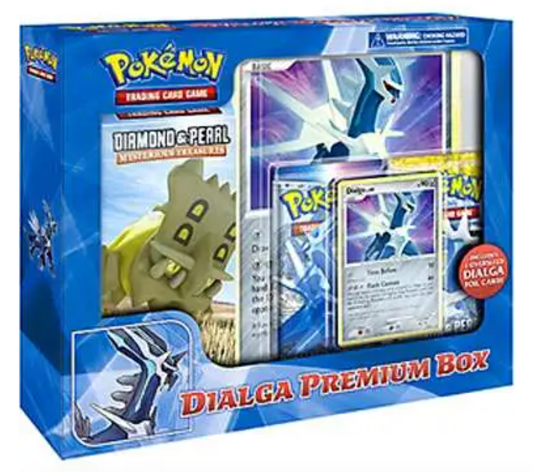 Pokemon Diamond & Pearl Dialga Premium Box (2 packs per box, 10 cards per pack)