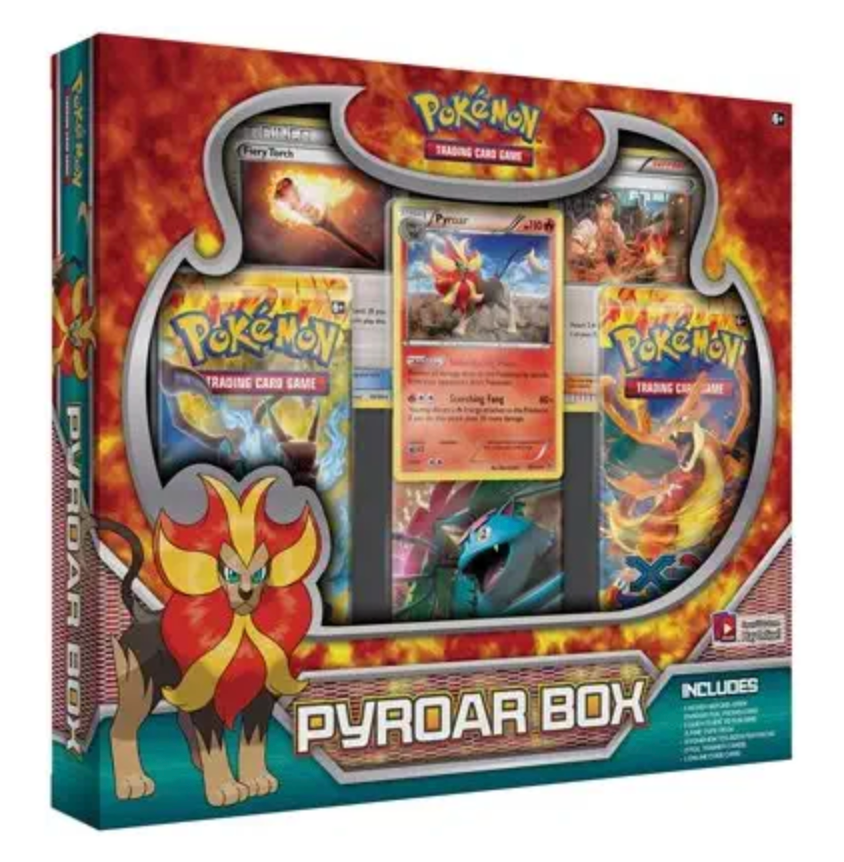 Pokemon Pyroar Collection Box (3 packs per box, 10 cards per pack)