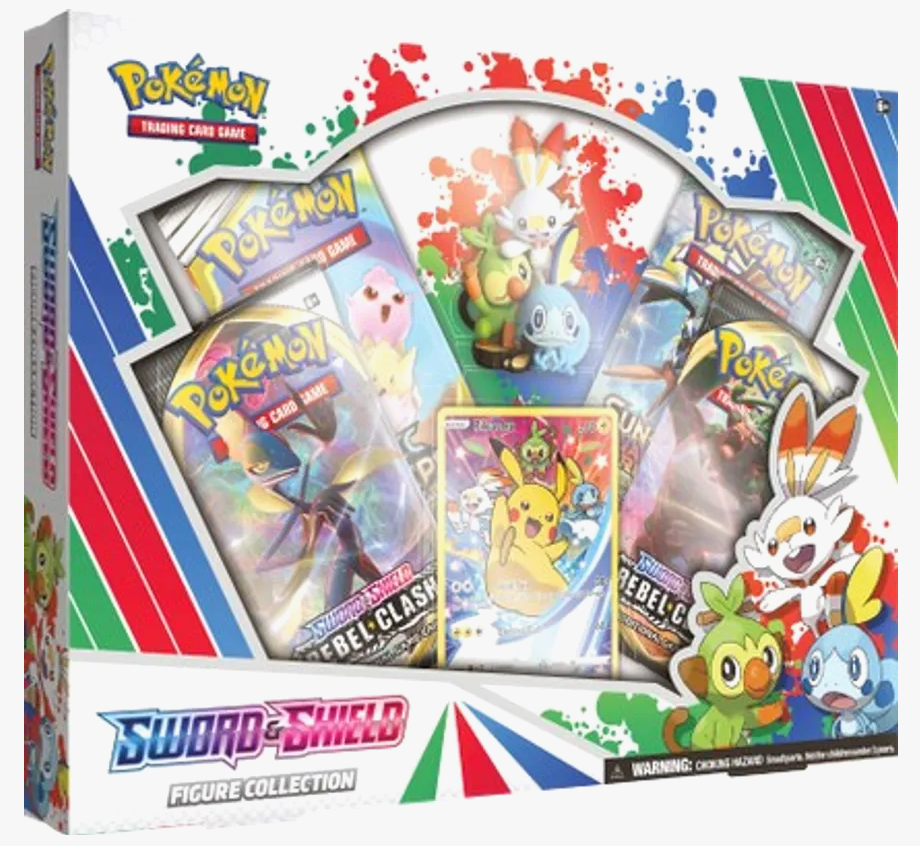 Pokemon Sword and Shield Figure Collection (4 packs per box, 10 cards per pack)