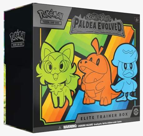 Pokemon S&V Paldea Evolved ETB (9 packs per box, 10 cards per pack)