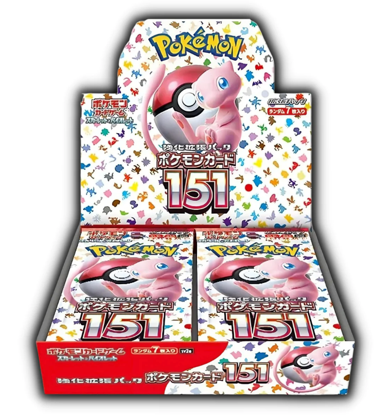 Pokemon 151 Booster Box (20 packs in a box, 7 cards in a pack)