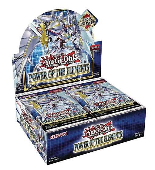 Yugioh Power of the Elements Booster Box (Each box contains 24 packs of 9 cards)