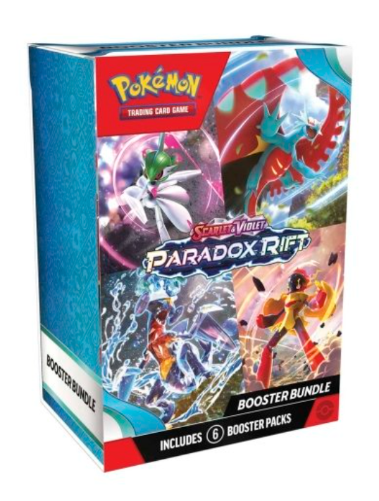 Pokemon Paradox Rift Sleeved Booster Bundle (6 Packs per box, 10 cards per pack)