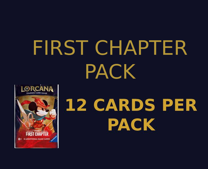 First Chapter Hanger Pack (12 cards per pack)