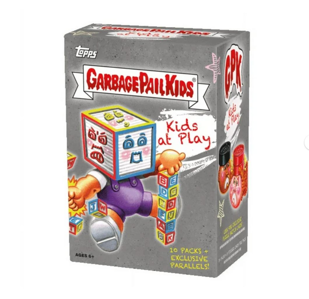 2024 Topps Trading Card Games Garbage Pail Kids - Kids at Play Blaster Box (10 Packs Per Box, 8 Stickers Per Pack)