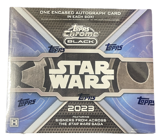 2023 Topps Star Wars Black (1 pack per box, 4 cards per pack, 1 incased card)