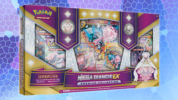 Pokemon Mega Diancie EX Premium Collection Box (6 packs per box, 10 cards per box)
