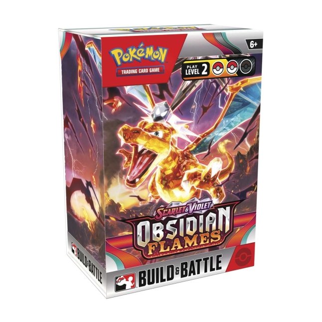 Pokemon Obsidian flames build and battle (4 packs per box, 11 cards per pack)