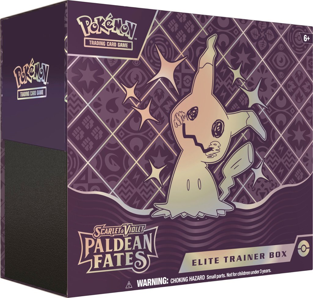 Pokemon Paldean Fates Elite Trainer Box (9 Packs Per Box, 10 Cards Per Pack)