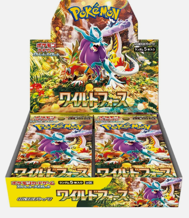 Pokemon Japanese Wild Force Booster Box (30 Cards Per Box, 5 Cards Per Pack)