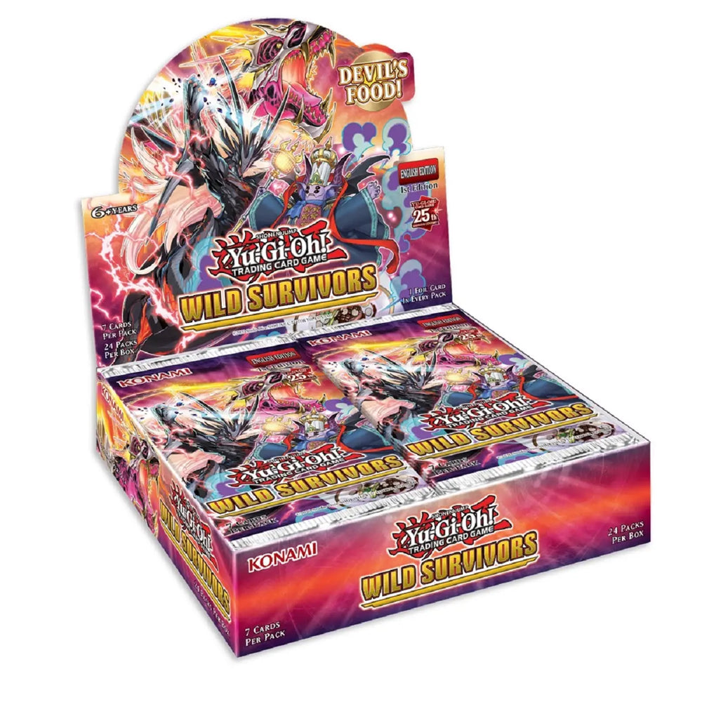 Yugioh Wild Survivors Booster Box (24 packs per box, 9 cards per pack)