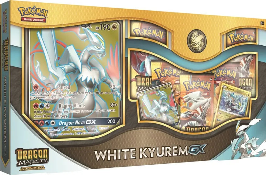 White Kyurem GX (Dragon Majesty) Special Collection (5 packs per box, 11 cards per pack)