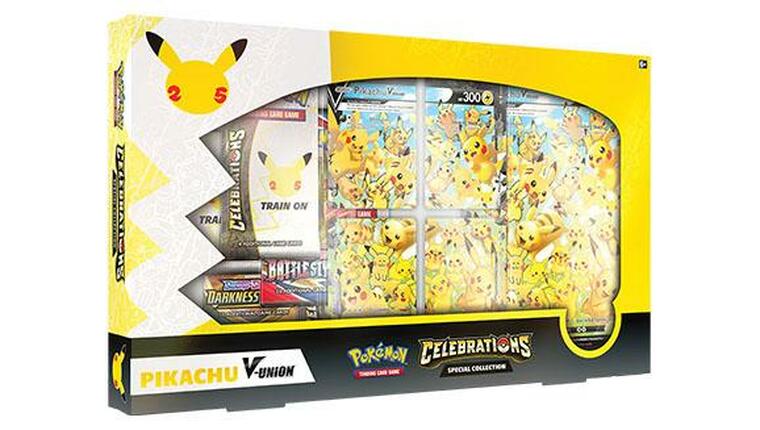 Pokémon Celebrations Pikachu V-Union Box (6 Packs per box, 4 cards per pack)