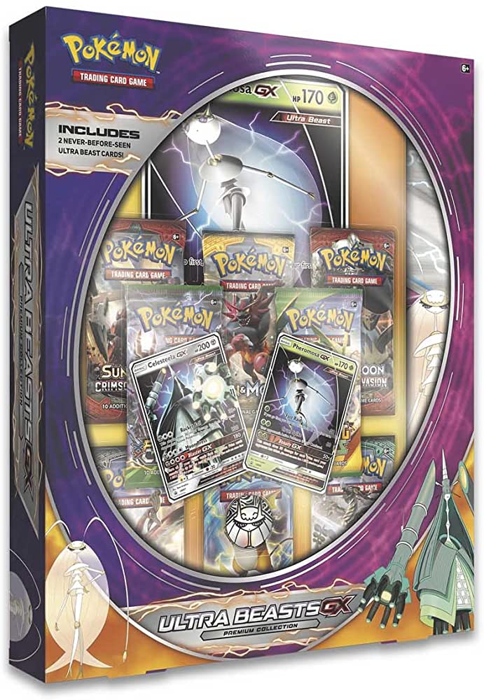 Pokemon Ultra Beasts GX Premium Collection Box (8 packs per box, 10 cards per pack)