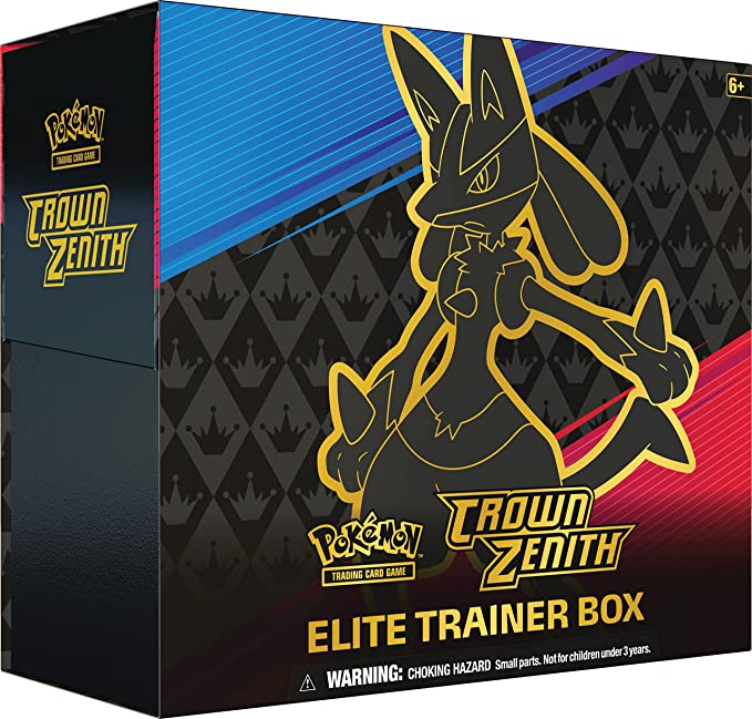 Pokemon Crown Zenith ETB (10 packs in a box, 10 cards in a pack)