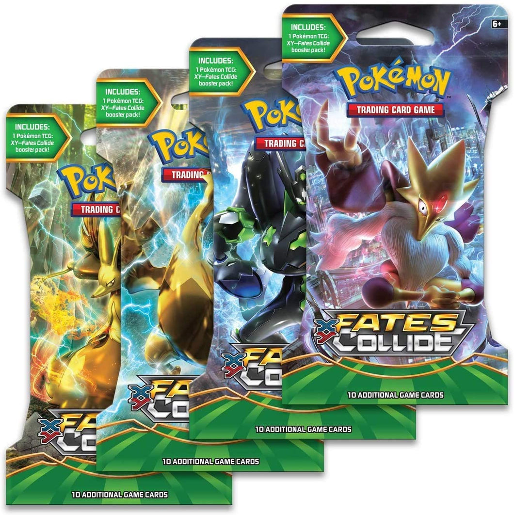 Pokemon Fates Collide Sleeved Booster Pack (1 pack per hanger, 10 cards per pack)