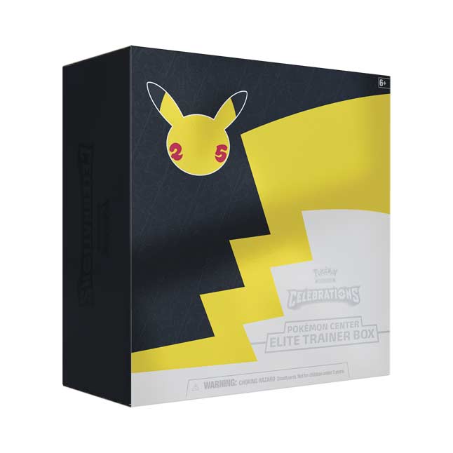 Poke Center Exclusive Celebrations Elite Trainer Box (13 packs with 4 cards & 6 packs with 10 cards)