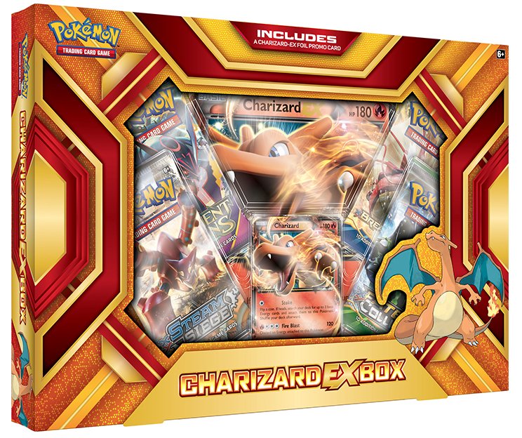 Pokemon Charizard EX Box (4 packs per box, 10 cards per pack)