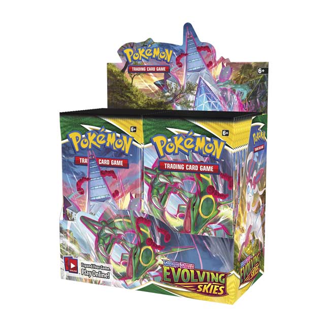 Pokemon Evolving Skies Booster Box (36 packs per box, 10 cards per pack)