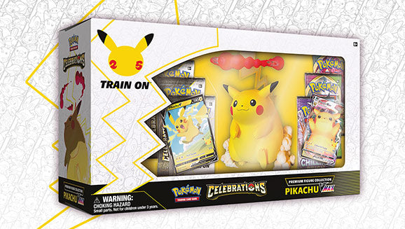 Pokémon Celebrations Premium Figure Collection (8 packs with 4 cards & 3 packs with 10 cards)