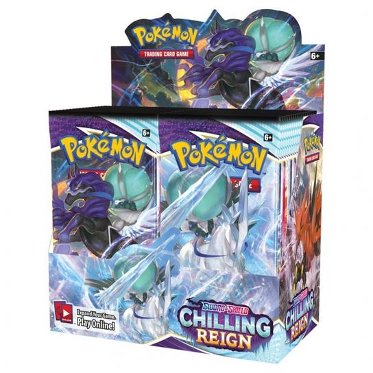 Pokemon Chilling Reign Booster Box (36 packs per box, 10 cards per pack)