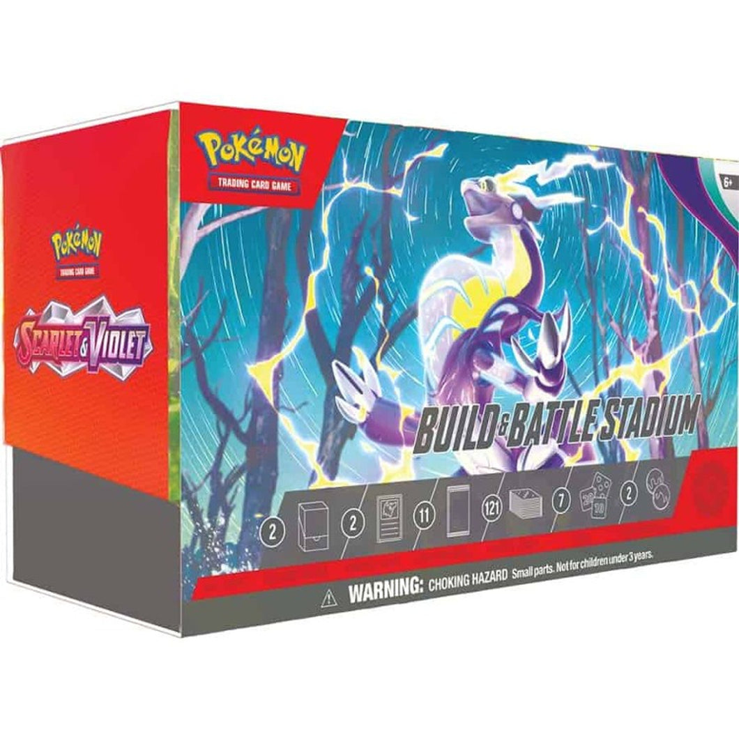 Pokemon Scarlet and Violet Build and Battle Stadium (11 packs per box, 10 cards per pack)